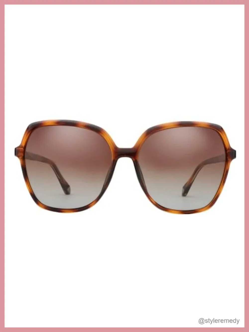 Vintage Oversized Square Polarized Sunglasses for Women UV400 Protection